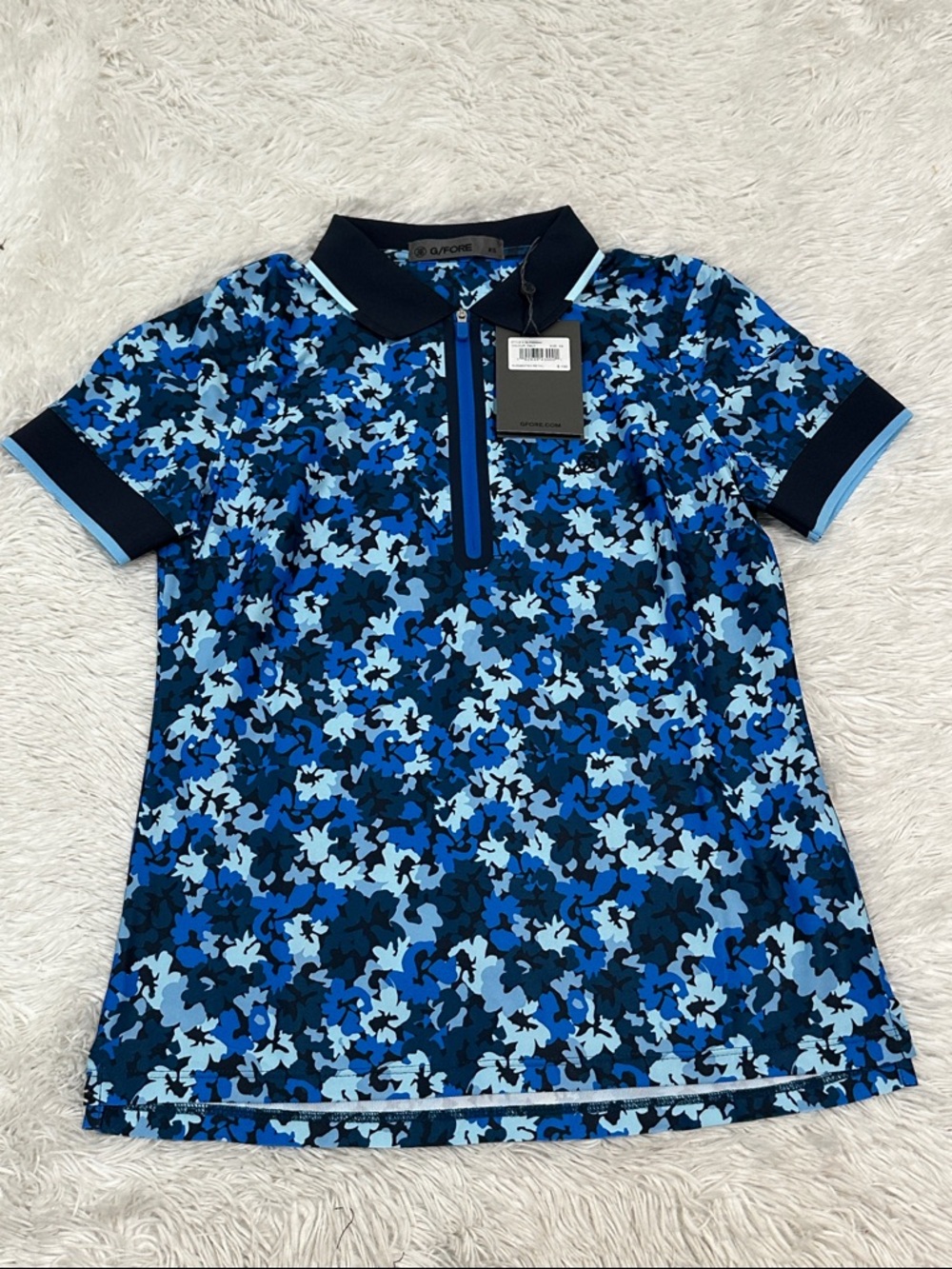 ❤️ NWT G/Fore 1/2 Zip Golf Polo